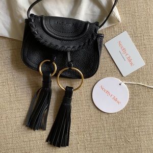 See By Chloé Polly Mini Leather Belt Bag In Black